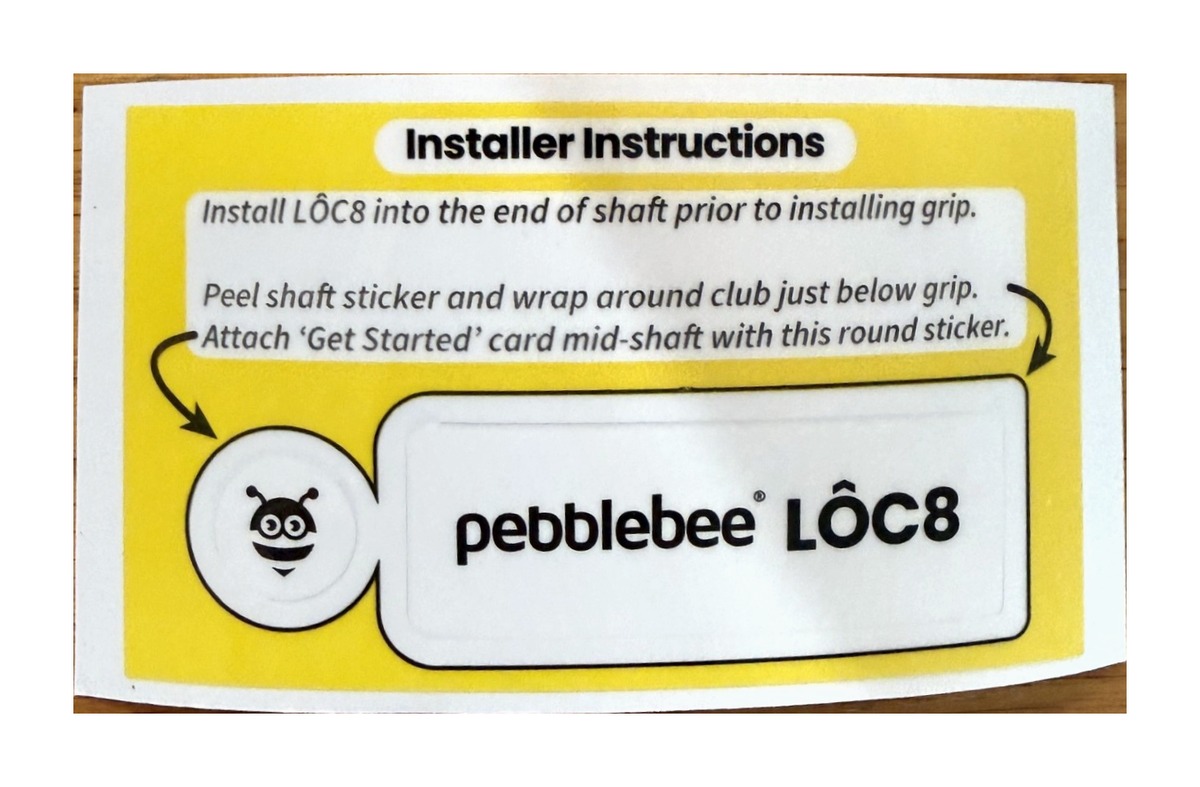 Pebblebee LÔC8 Golf Club Tracker — 4-Pack
